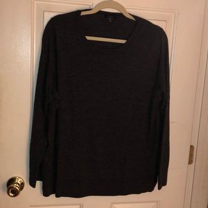Dark Charcoal Talbots Merino Wool Sweater